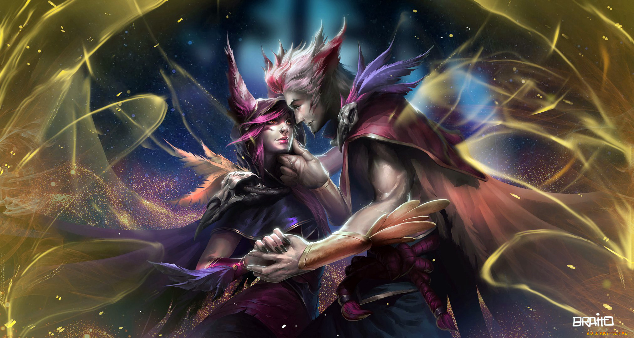  , league of legends, rakan, xayah, 